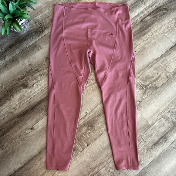 Adidas dusty pink rose athletic workout leggings set size large-2X - Picture 6 of 11